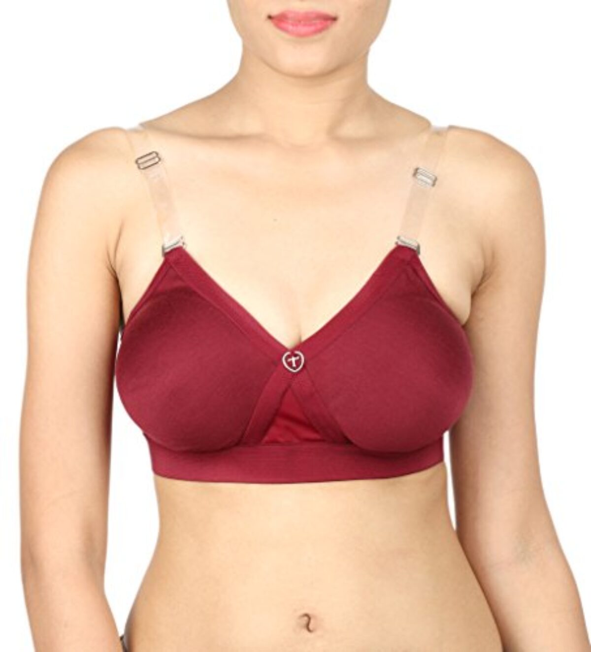 Trylo Alpa Stp Moulded Non-padded Double Layered T Shirt Bra, Full Coverage  Bra - White (38G)