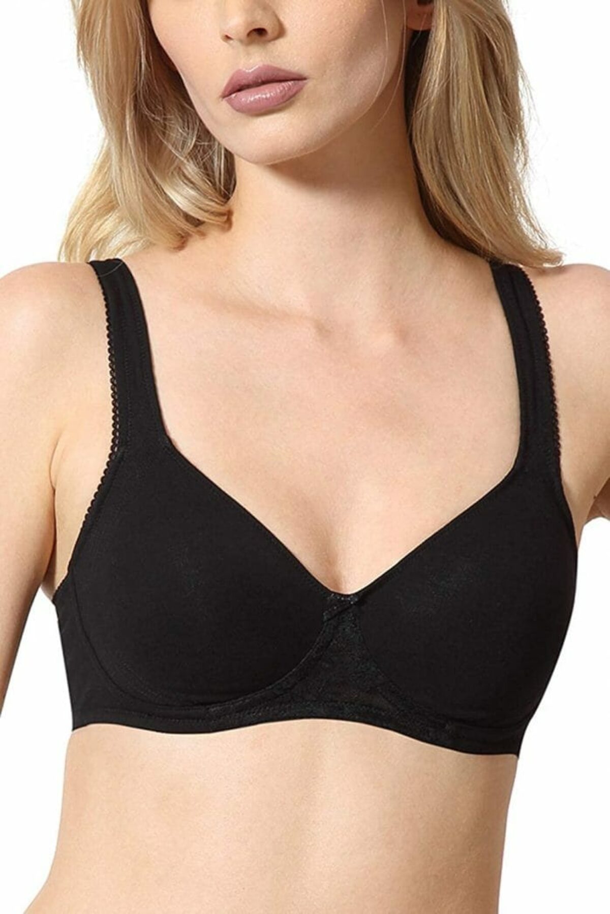Shop Plain Seamless Shaping Bra with Scoop Neck Online