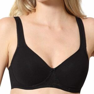 T shirt Bra for Women With Seamless Cups Pack of 2 | Color: Black & White