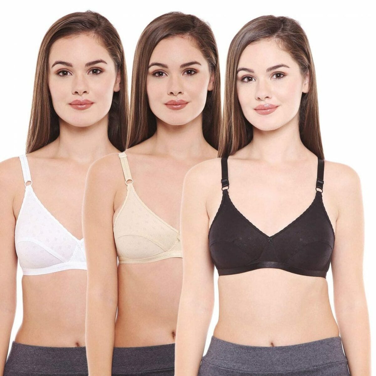 Buy Comfortable Cotton Bras For Women Pack Of 3 Online In India At
