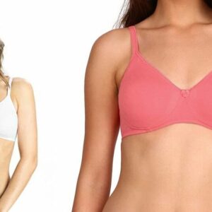 Jockey Shaper Bra-1722, Size C Cup, In White & Pink Color