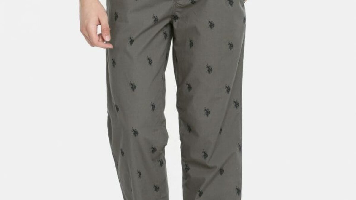 Buy U.S. Polo Assn. Twill Denver Slim Fit Solid Casual Trousers - NNNOW.com