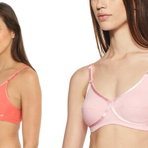 Jockey Crossover-1242, Size C-Cup, In Pink & Blush Pink Color