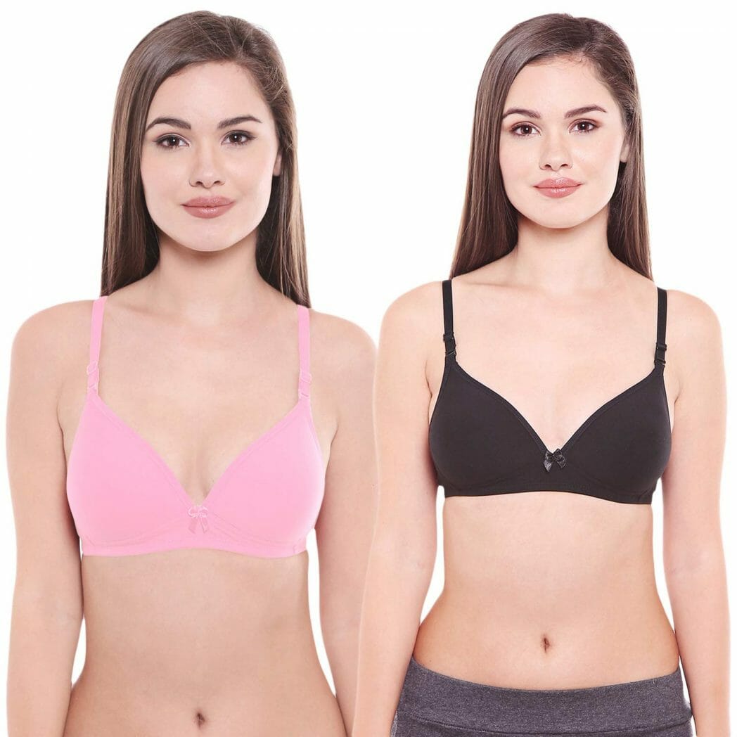 Buy Bodycare B, C & D Cup Perfect Coverage Bra In 100% Cotton-Pack Of 2 -  Purple Online