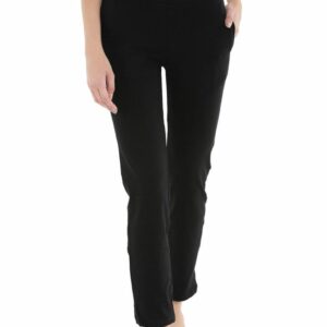 Summer Cotton Pants for Ladies | Black Stretchable Pants #P-20023