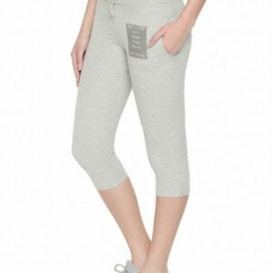 Body Active Women’s Fashion Plain Gray Milange  Capri LC-05