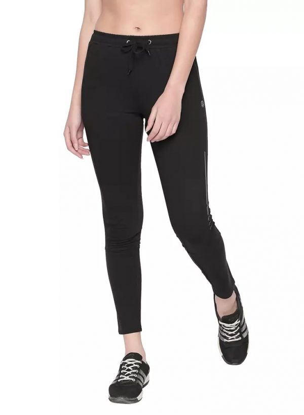 Womens Pack of 1 Black Striped Trackpants Activewear GymwearSportswear  Active Bottomwear