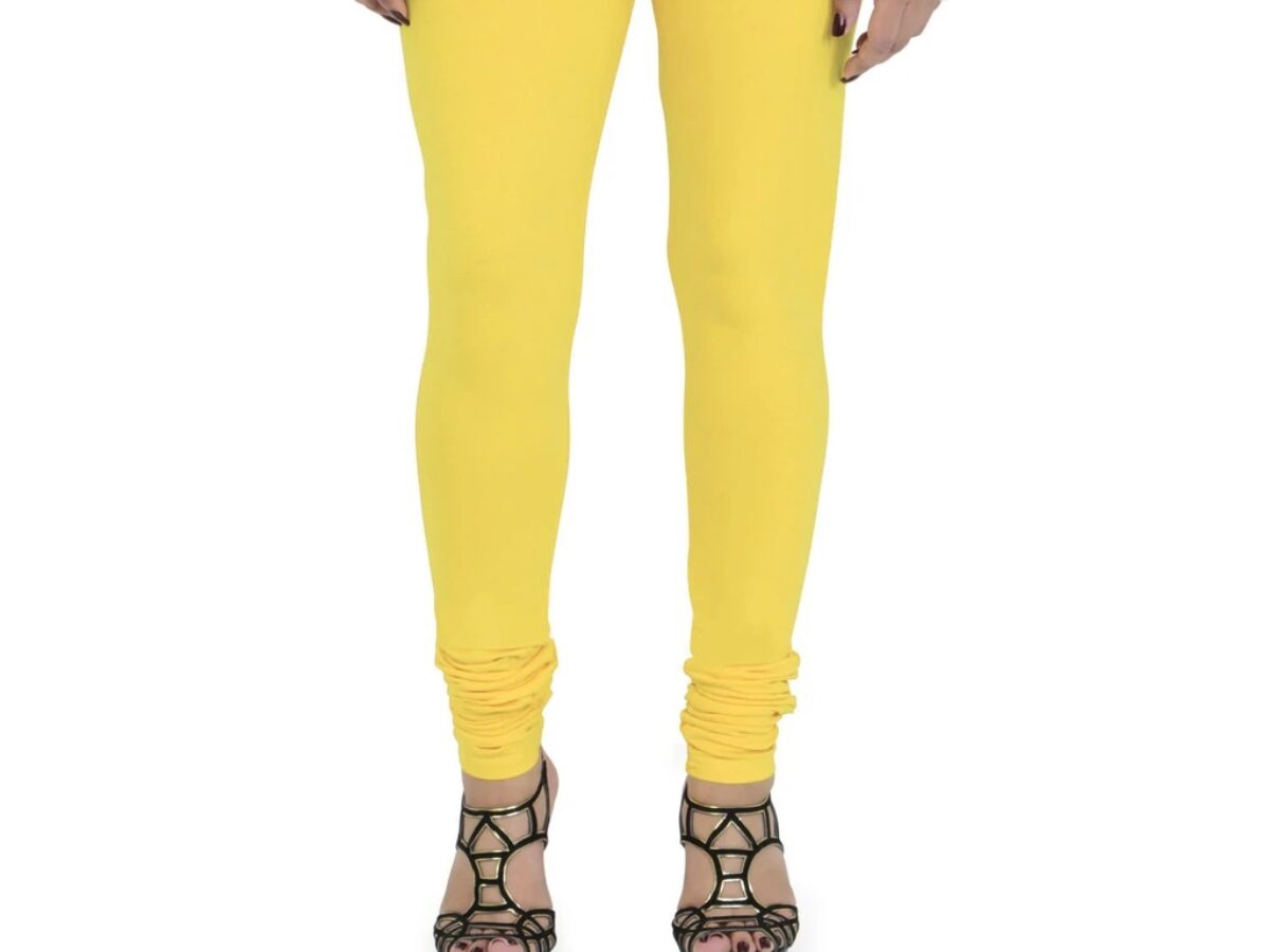 Buy D Shopify Women`s Full Length Churidar Leggings (Lemon Yellow) at  Amazon.in