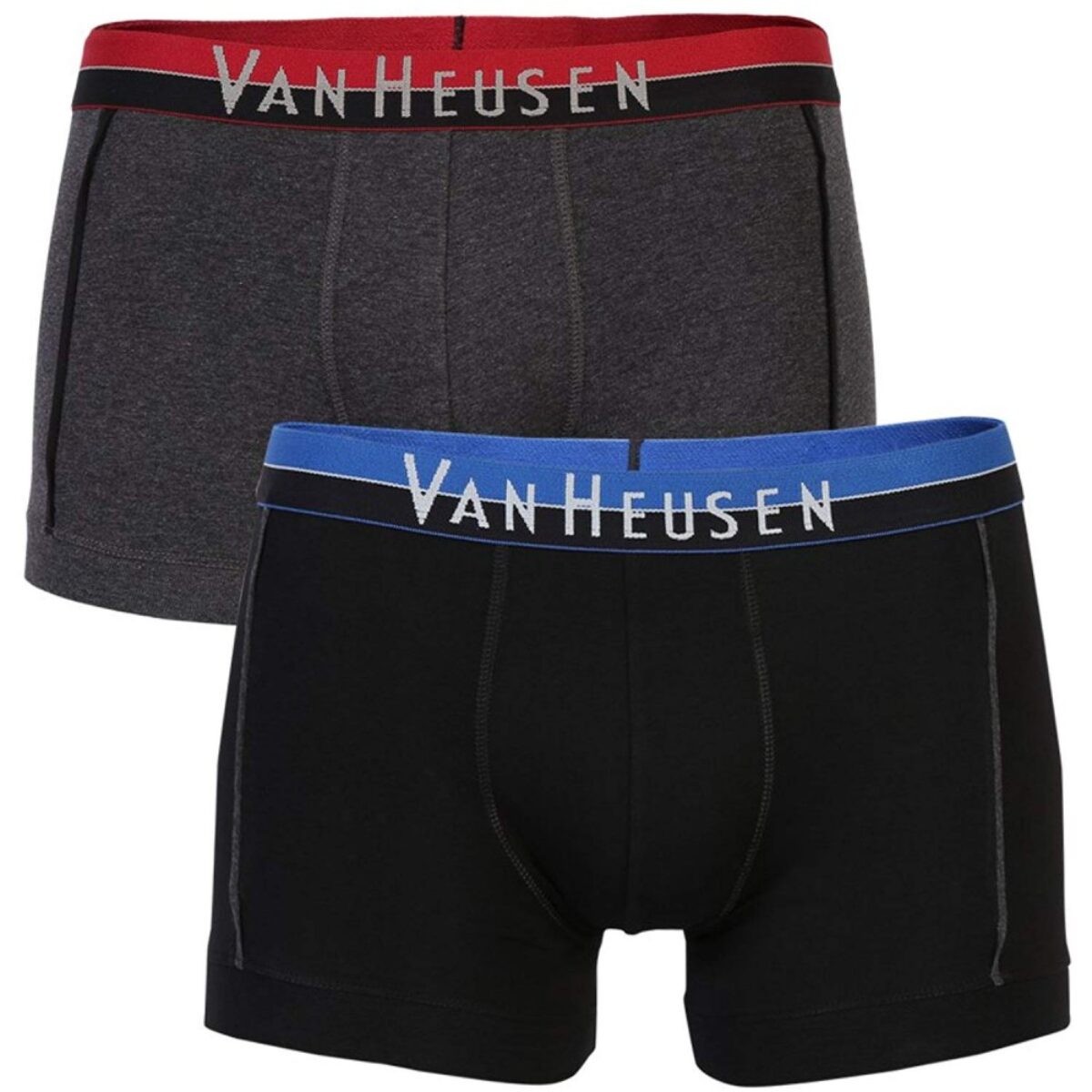 Buy Van Heusen Innerwear Men Colour Fresh And Neon Elasticized Waistband  Trunks - Charcoal Melange W Neon Orange online