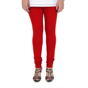 Vami Cotton Churidar Legging For Women’s – True Red color