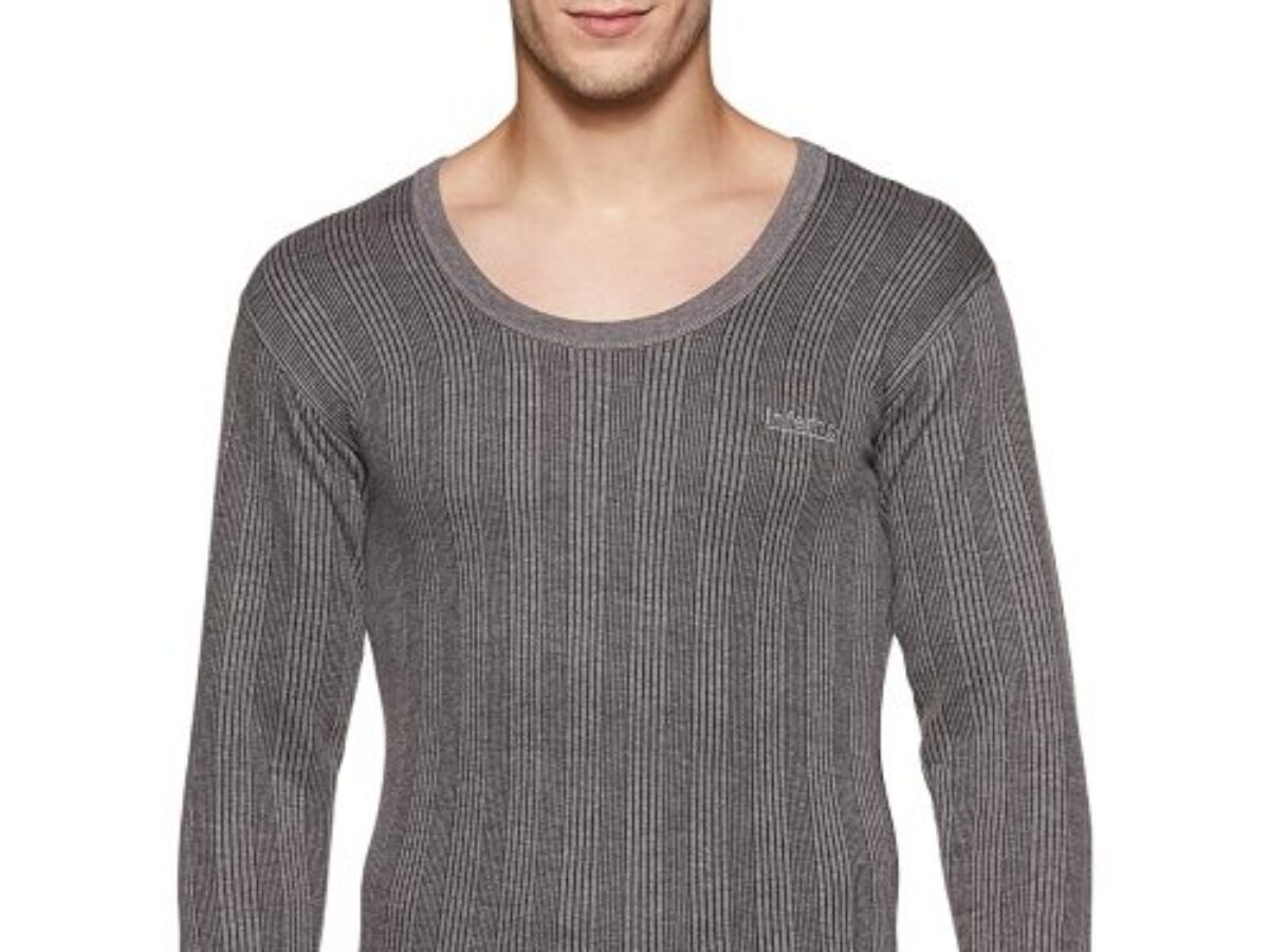 Buy Lux Inferno Men Cotton Thermal Top - Grey Online at Low Prices