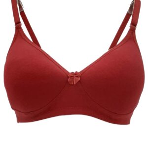 Floret Light Padded Non Wired Mehroon Color Bra 20560