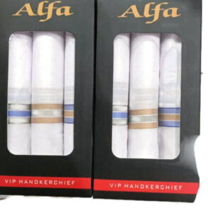 Alfa Handkercheifs For Men’s Pack of 6 pcs in White Color