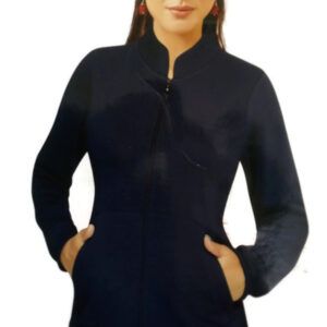 Mellini Nevy Blue Color Front Zip Jacket for Women